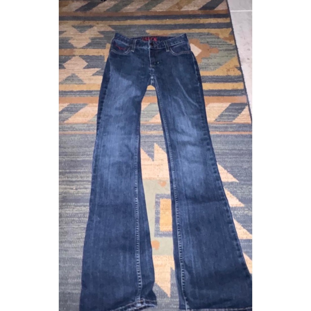 Kimes Ranch Chloe Dark Wash Bootcut Western Jeans Women Size 00x32 Made in USA